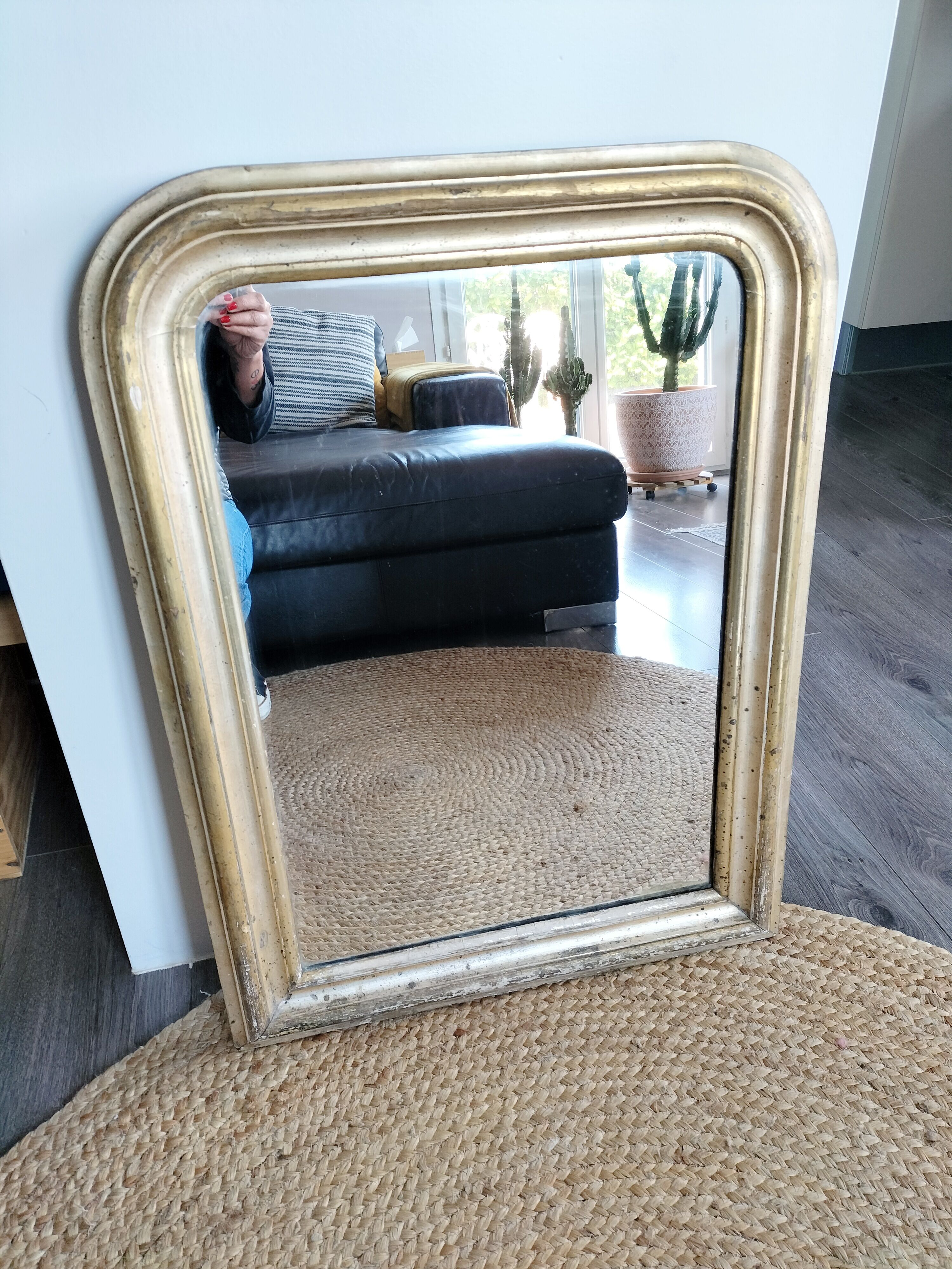 Gilded Louis Philippe mirror