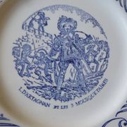3 Yoplait advertising plates - The 3 musketeers