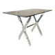 Desk in feet x plexiglass & smoked glass, 1970s