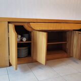 Luigi Gorgoni solid elm sideboard for Roche Bobois
