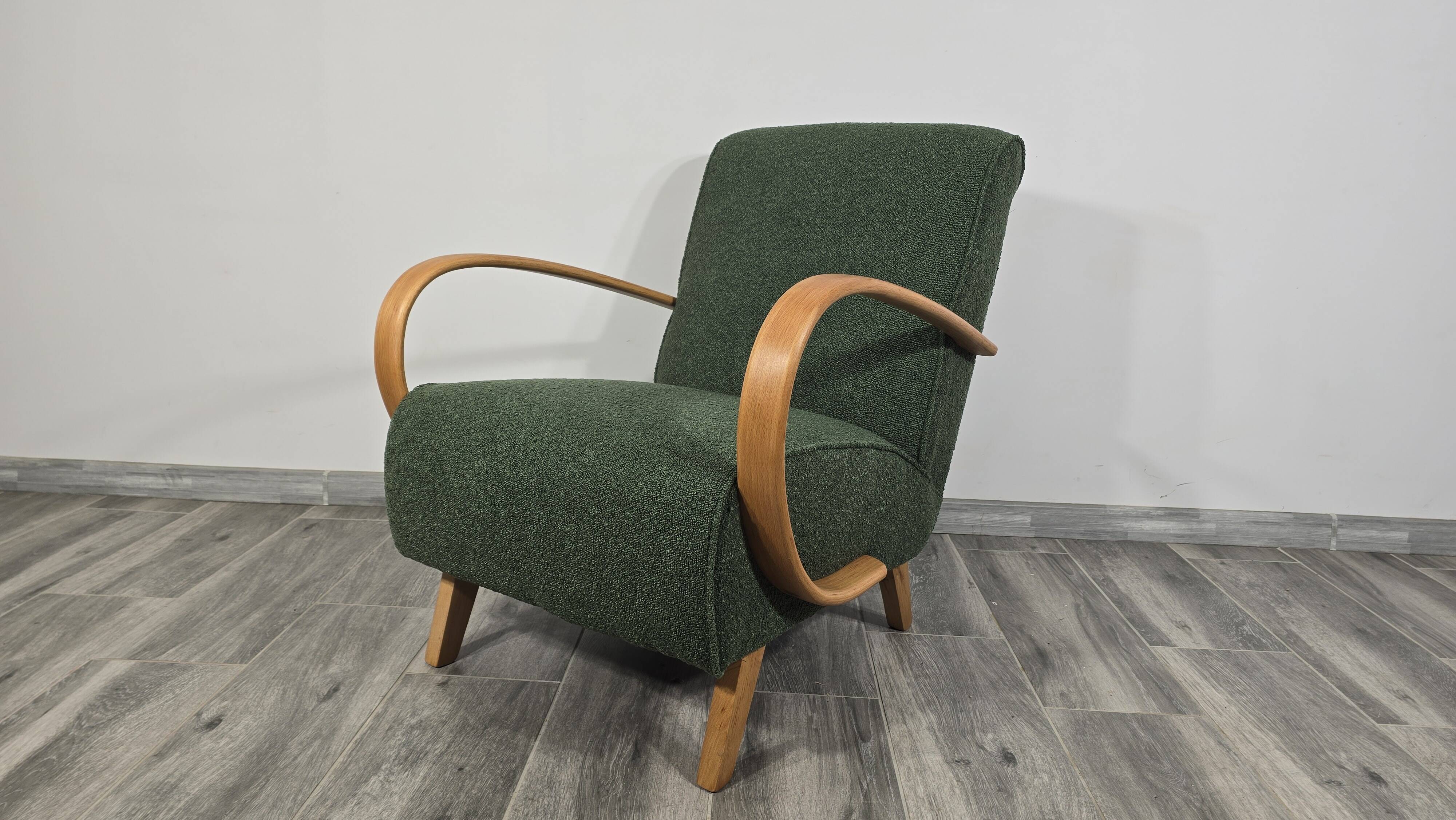 Art Deco Lounge Chair from Jindrich Halabala, 1940s