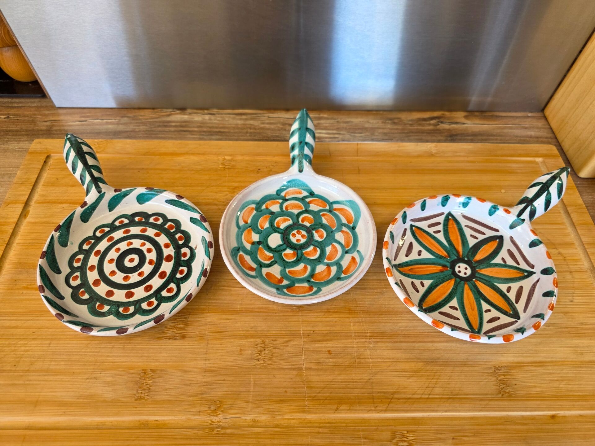 Set of 3 vintage Vallauris ramekins