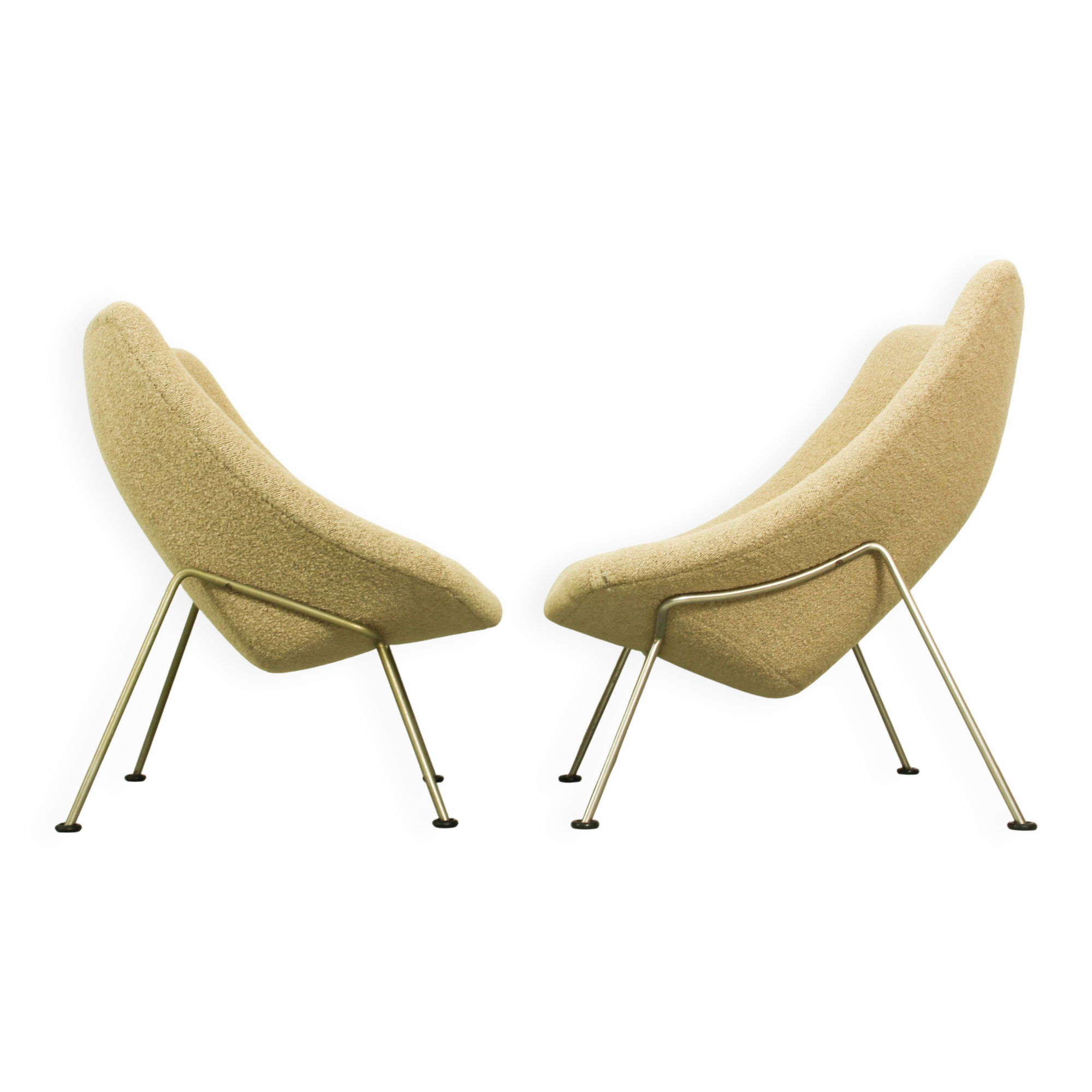 Set of Vintage Oyster Chairs by Pierre Paulin for Artifort, 1960s