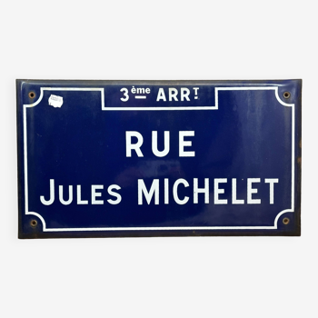 Street sign "Jules Michelet"