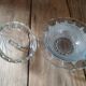 Vintage old moulded glass sugar