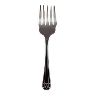 Christofle talisman fish serving fork lacquered China silver-plated metal
