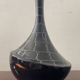 Vase soliflore vintage en céramique émaillée