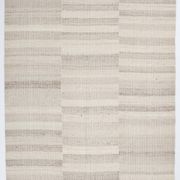 Striped Pattern Brown & Cream Vintage Kilim Rug, 220x300Cm