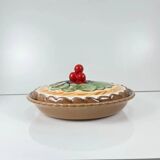 "Fruit tart" slipware dish