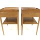 Set of 2 oak bedside tables, Erik Andersson, Sweden, 1960