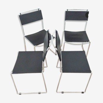 Giandomenico Belotti spaghetti chairs, set of 4