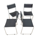 Giandomenico Belotti spaghetti chairs, set of 4