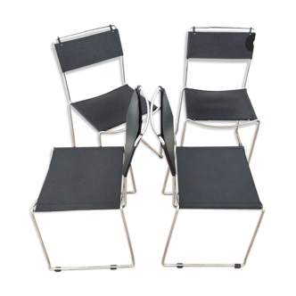 Giandomenico Belotti spaghetti chairs, set of 4