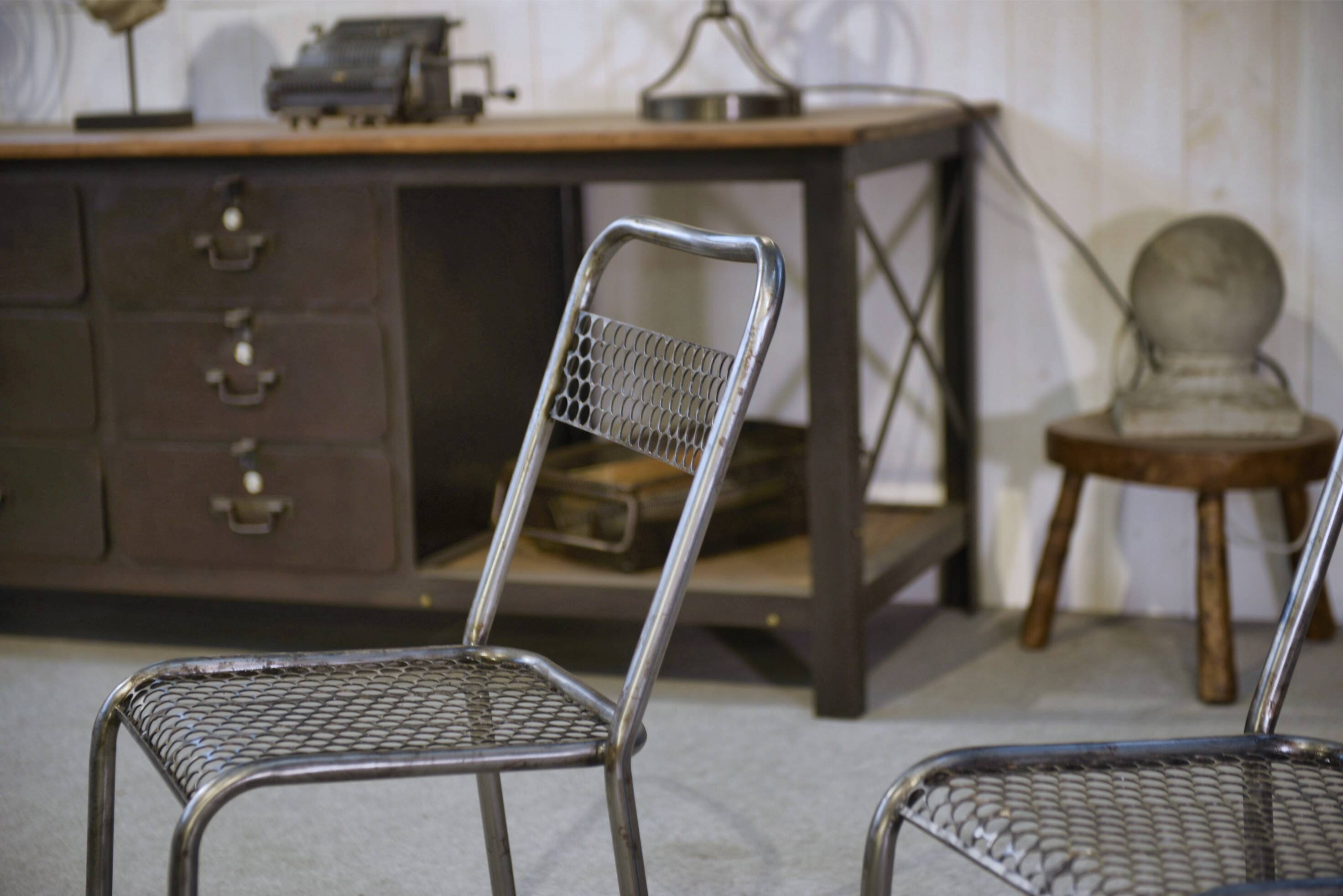 Pair of chairs attributed to René Malaval 1950s