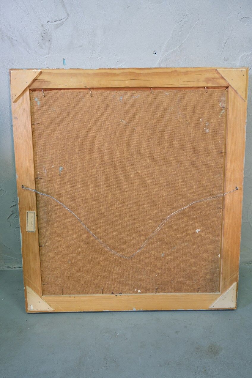 Astri Ekengren-Larsson, Swedish Modern Landscape, 1960s, Oil on Panel, Framed