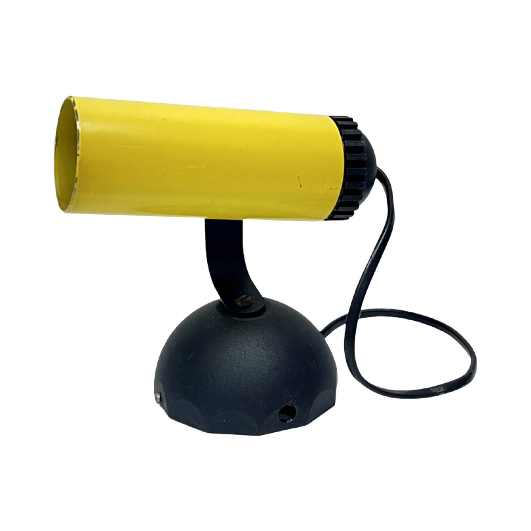 Yellow lamp, wall lamp POLAM PIŁA Type 12, Poland 1970s.