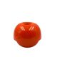 Space age orange ceramic vase, Sicart Italy ca. 1970