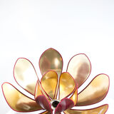 Large double corolla lotus hanging lamp