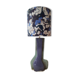Ceramic foot-laying lamp and lampshade with colored patterns