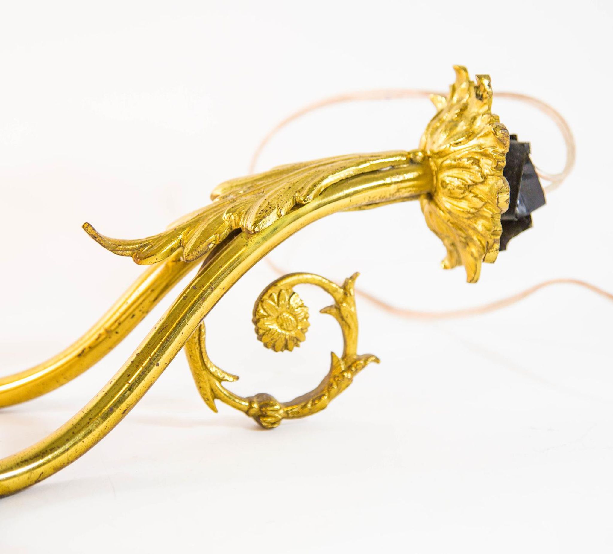 Victorian period brass floral wall