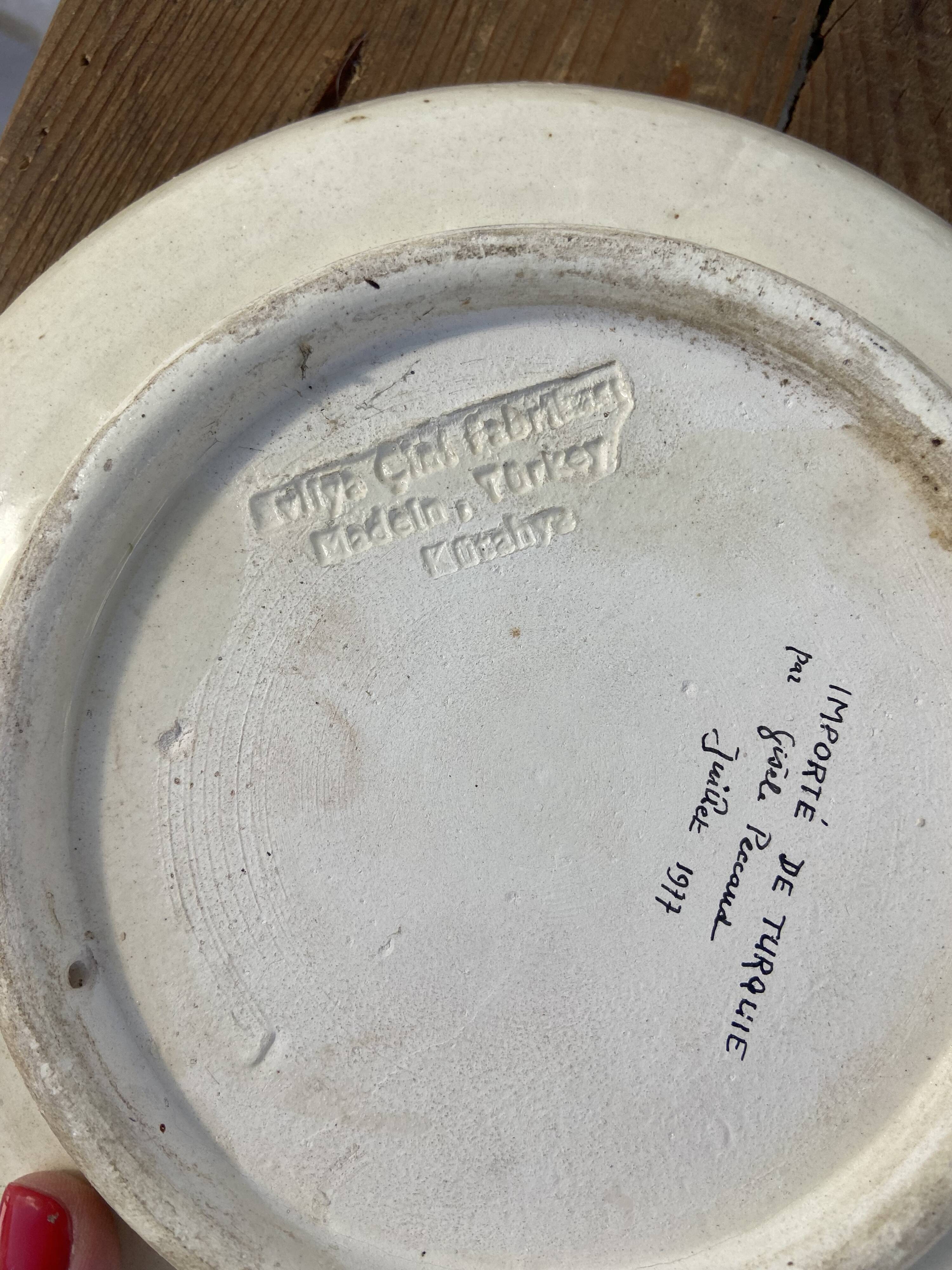 Iznik ceramic wall plate