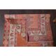 Vintage Turkish Oushak Handmade Wool Cotton Orange Runner Rug 80x372