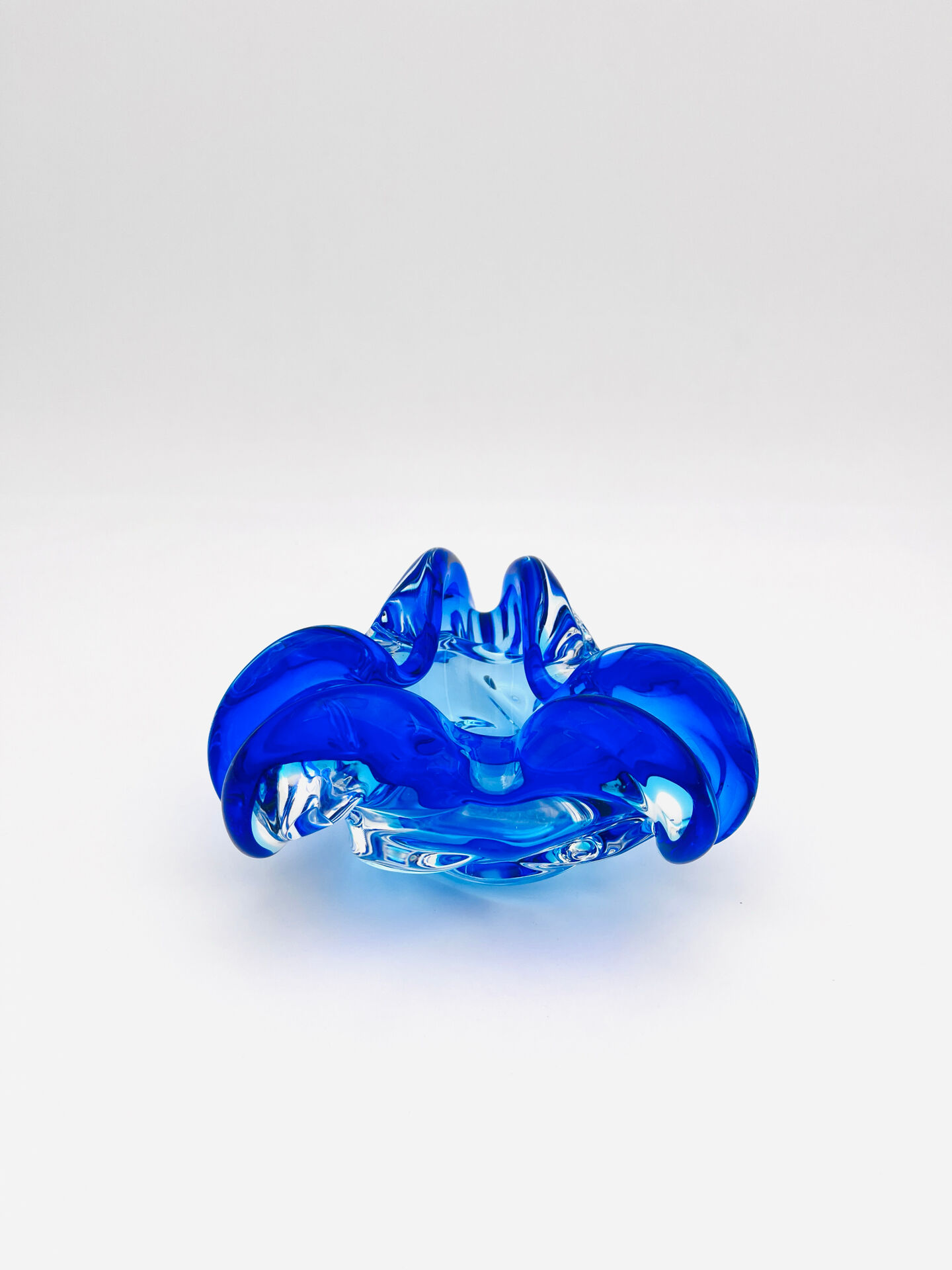 Pocket Bowl Josef Hospodka Sommerso Blue Cobalt Lagoon Vintage 60s 70s A