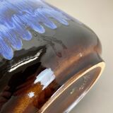 Large Pottery Fat Lava Multi-Color Floor Vase 408-40 Made by Scheurich, 1970s