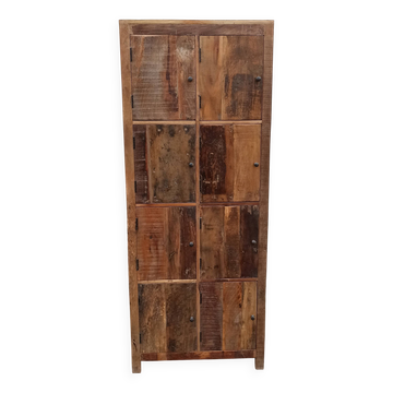 Armoire 8 portes en bois ancien