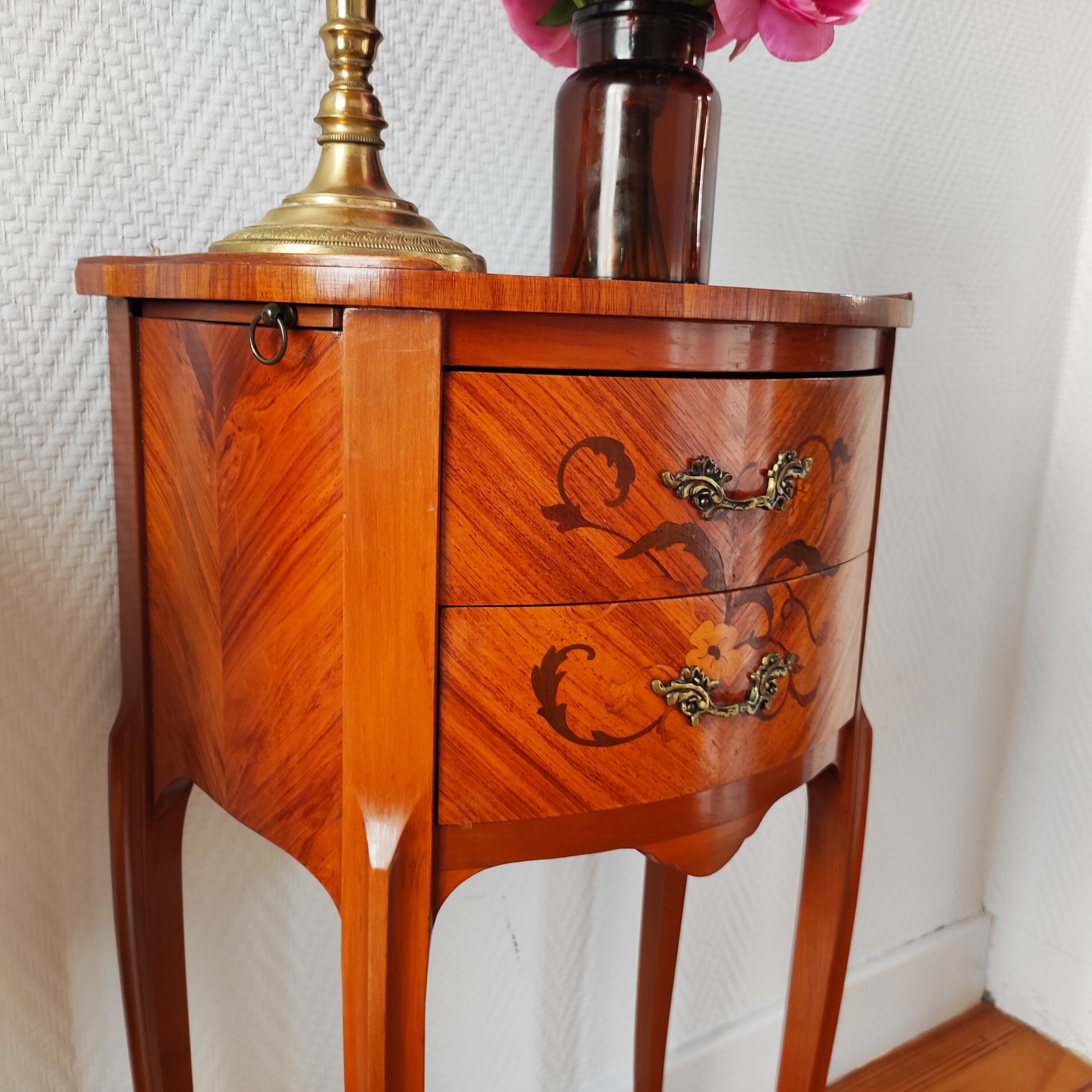 Pair of Louis XV style bedside tables