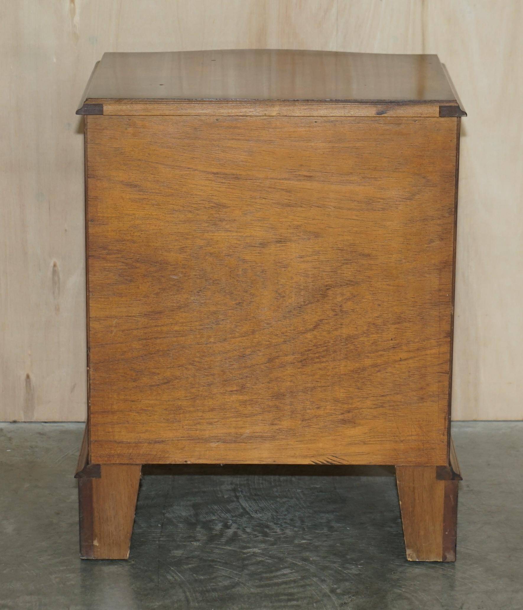 Vintage Walnut Burr Commode Serpentine Bevan Funnell