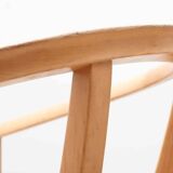 Set of 4 Scandinavian straw chairs