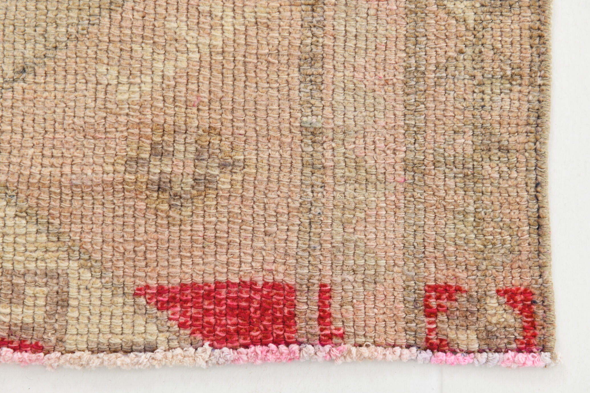 Short turkish runner rug 89x256cm