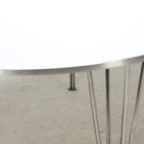 Superellipse table by Arne Jacobsen, Hein, Mathsson for Fritz Hansen, Denmark 70s-80s