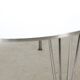 Table Superellipse par Arne Jacobsen, Hein, Mathsson pour Fritz Hansen, Danemark années 70-80