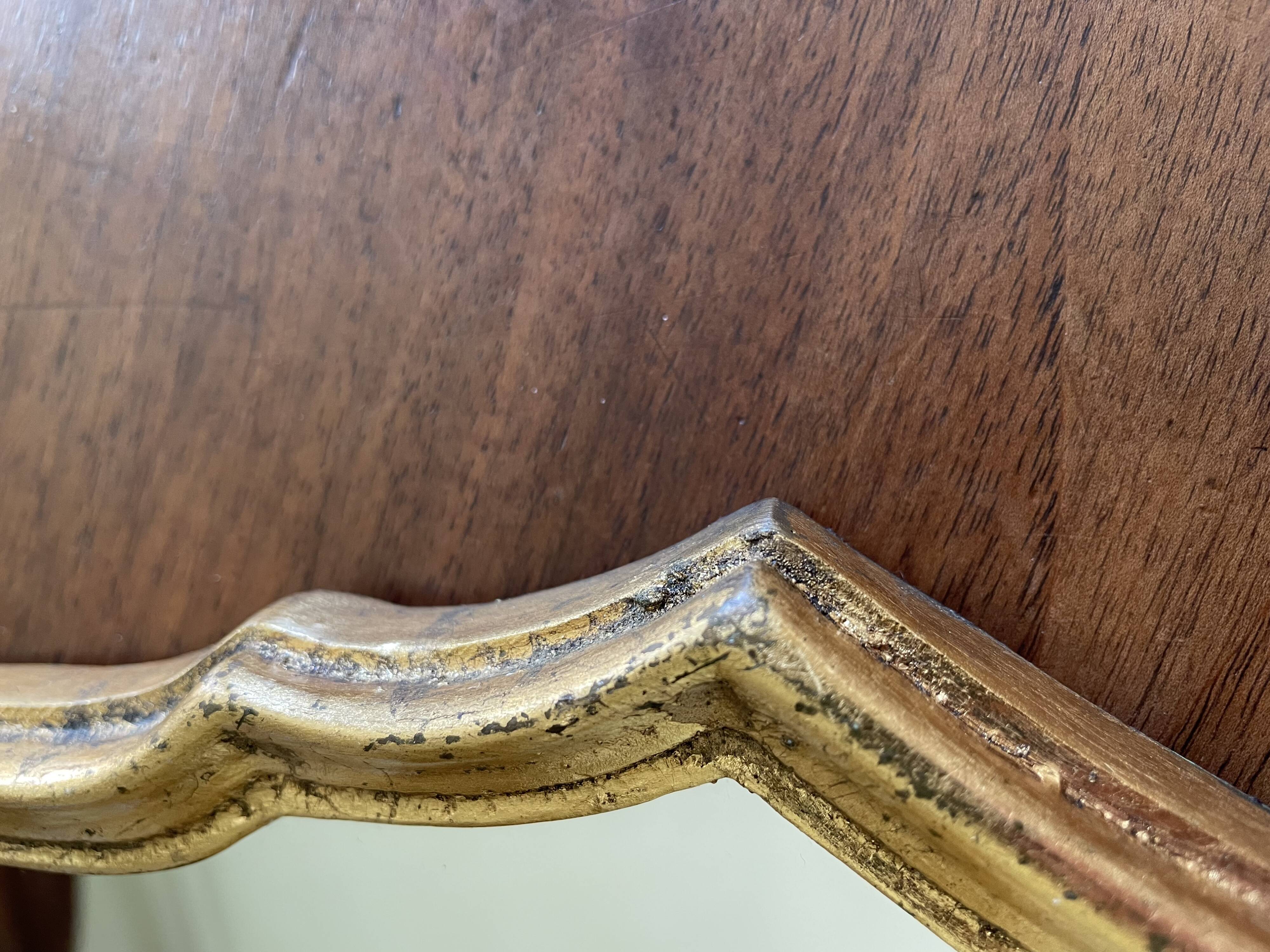 Gilded mirror of style Louis XV sober 32 X 22