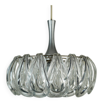 luminaire suspendu des années 1960 1970 avec 24 éléments en acrylique style mid-century espace âge