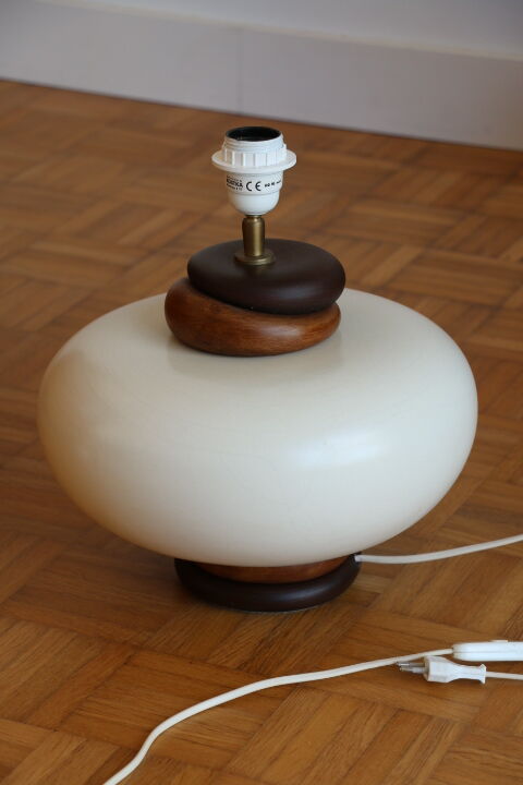 Kostka ceramic and wood lamp foot 400mm