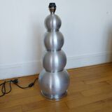 Bubble lamp in brushed aluminum from the 70s