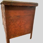Antique Renaissance style chest in carved oak, 18th century