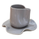 Set tasse mug nénuphar céramique artisanal pop bleu gris