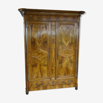 19th century walnut cabinet