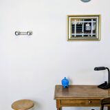 Antique mirror with a gold frame, classic elegance 49 x 38 cm