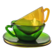2 Glass Cups