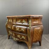 Curved chest of drawers in Louis XV style, early 20th century