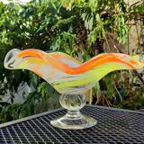 Blown glass fruit bowl