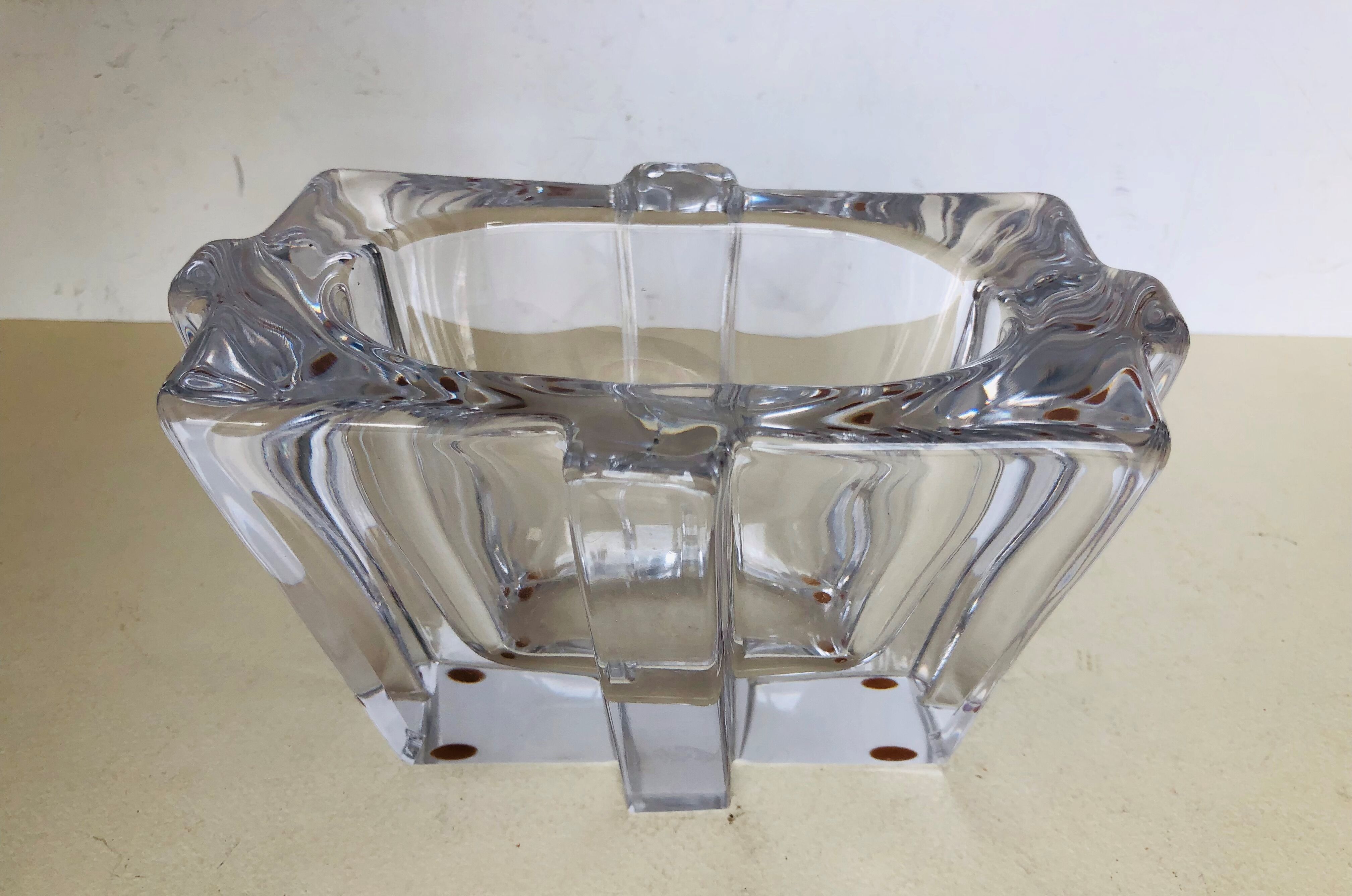 Rectangular Bayel crystal vase