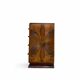 Walnut burl commode, Italian Art Deco, 1940s.