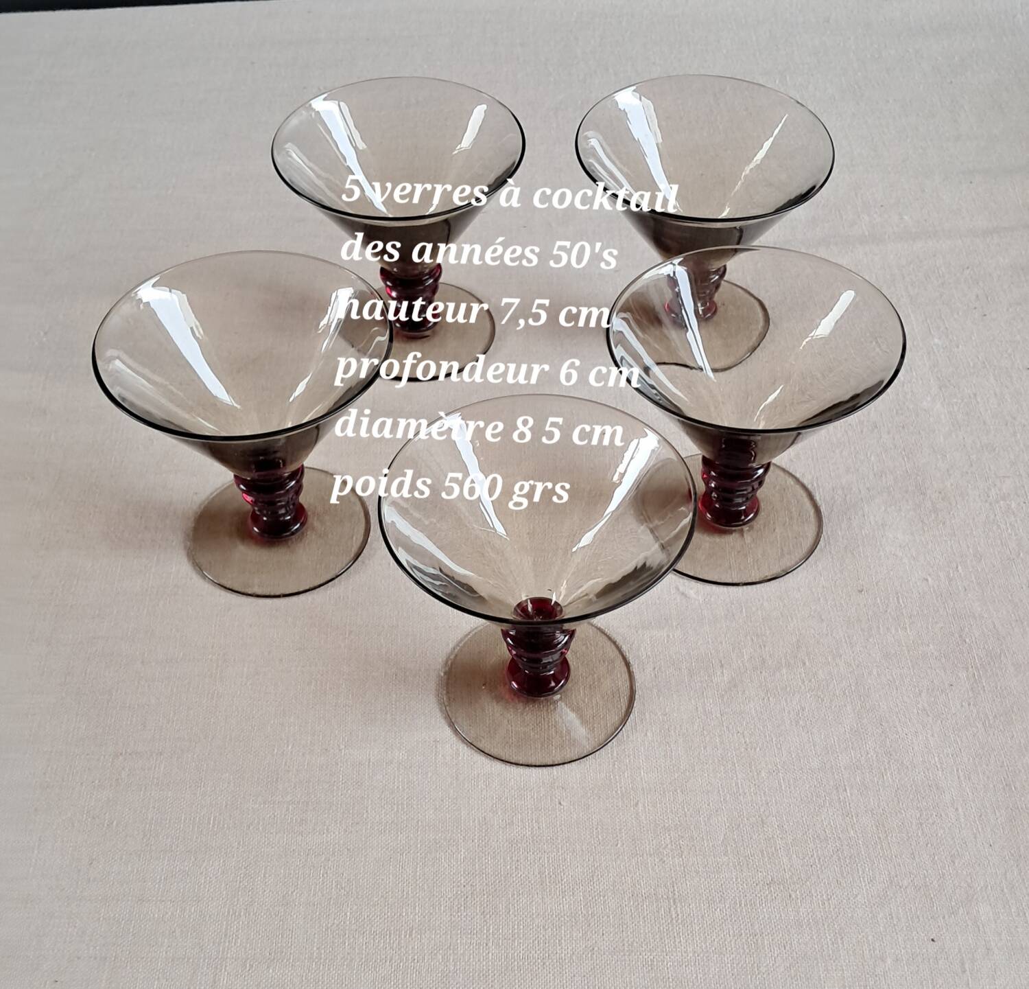 Cocktail glasses