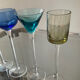 Series of 6 vintage stemmed glasses